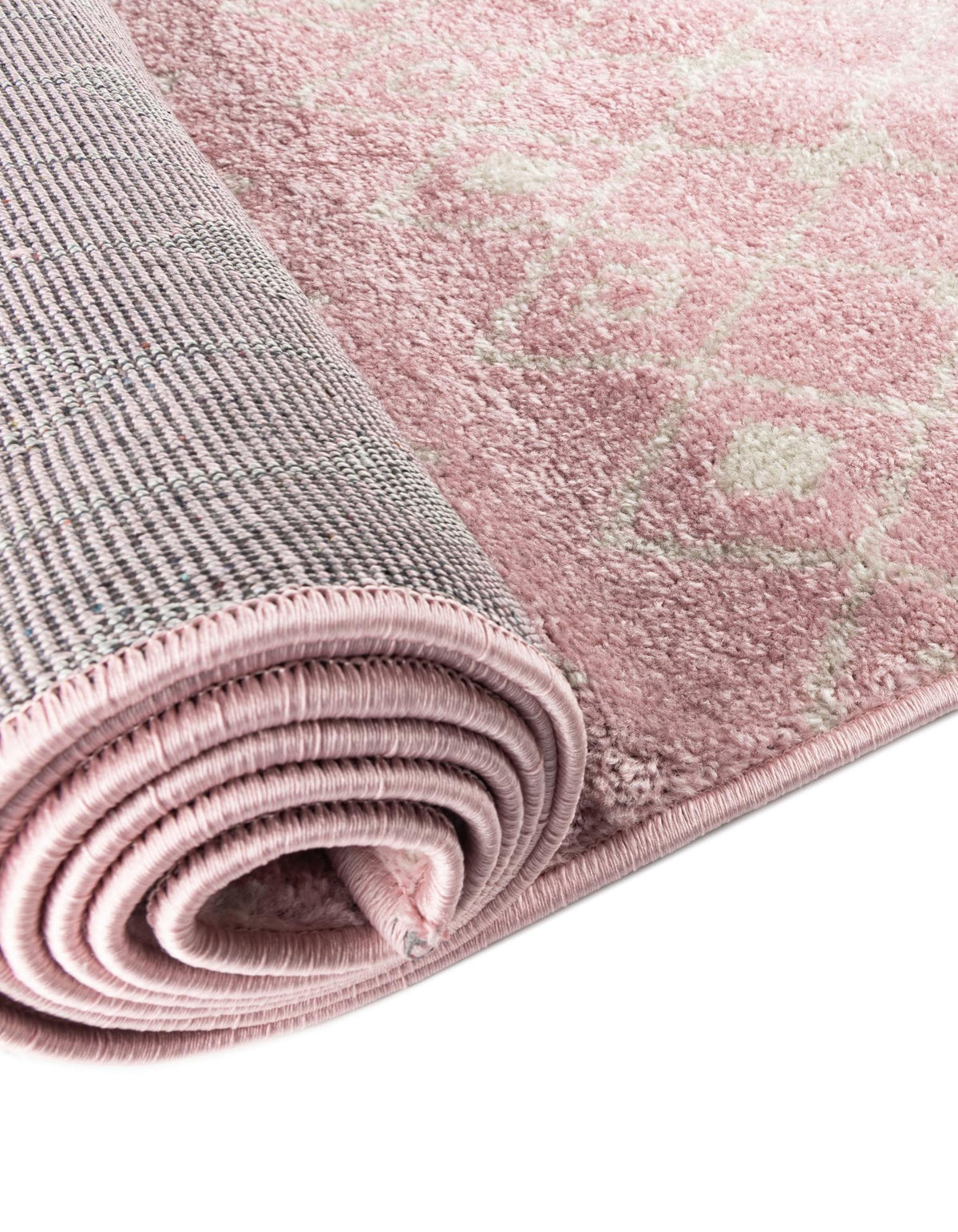 Quadratisch Teppich Moroccan Trellis in Rosa von Hadorn™ - Lifestyle Image