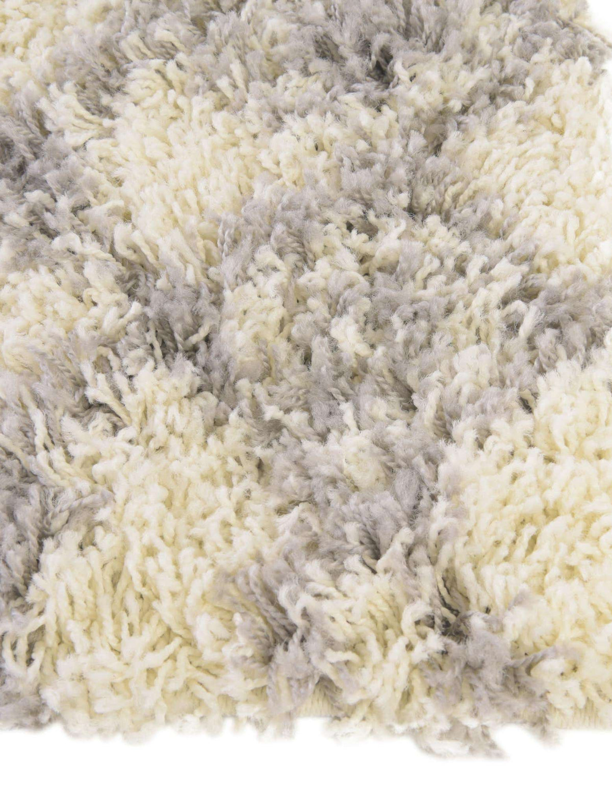 Quadratisch Hochflorteppich Moroccan Trellis Shag in Elfenbein von Hadorn™ - Lifestyle Image