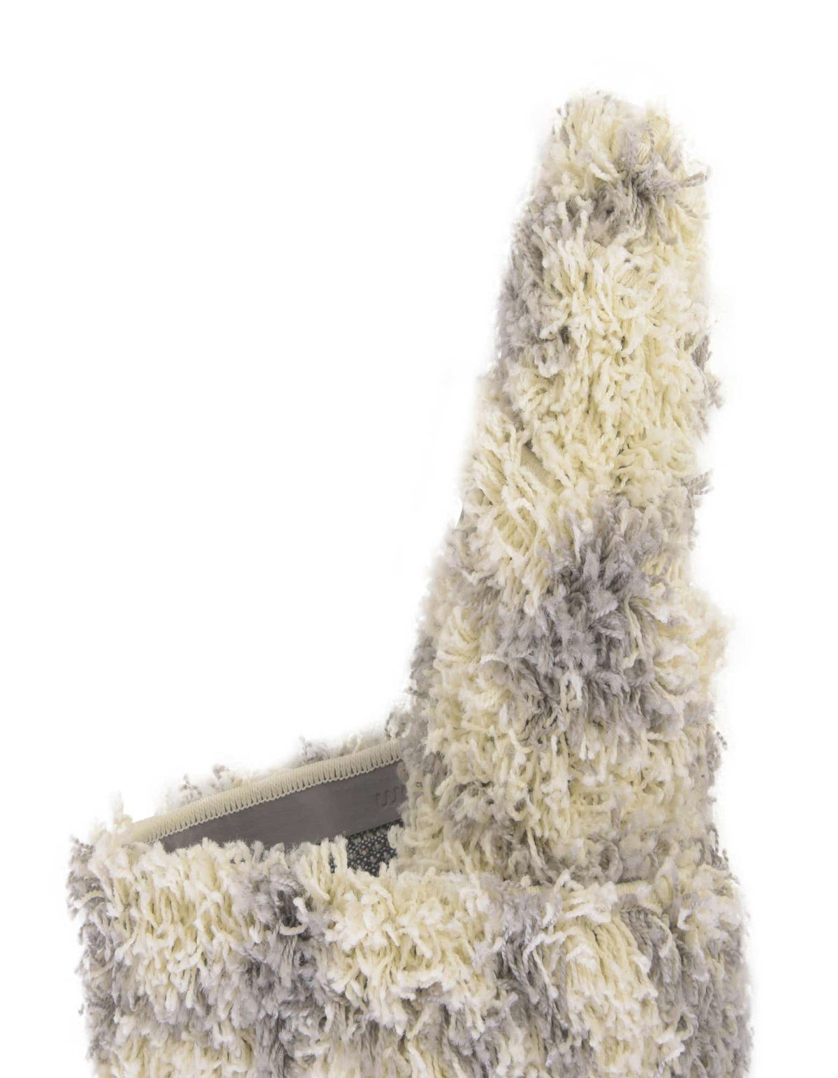 Quadratisch Hochflorteppich Moroccan Trellis Shag in Elfenbein von Hadorn™ - Lifestyle Image