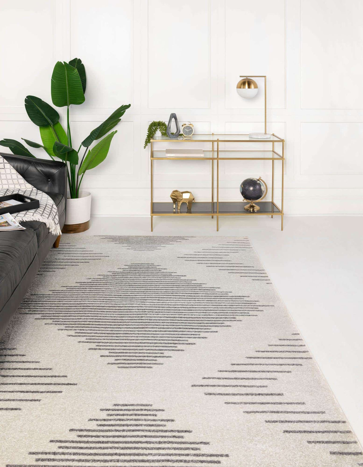 Rechteck Teppich Kai in Elfenbein und Grau von Hadorn™ - Lifestyle Image