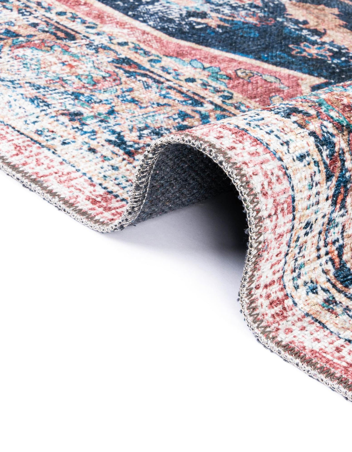Quadratisch Teppich Yara in Marineblau von Hadorn™ - Lifestyle Image