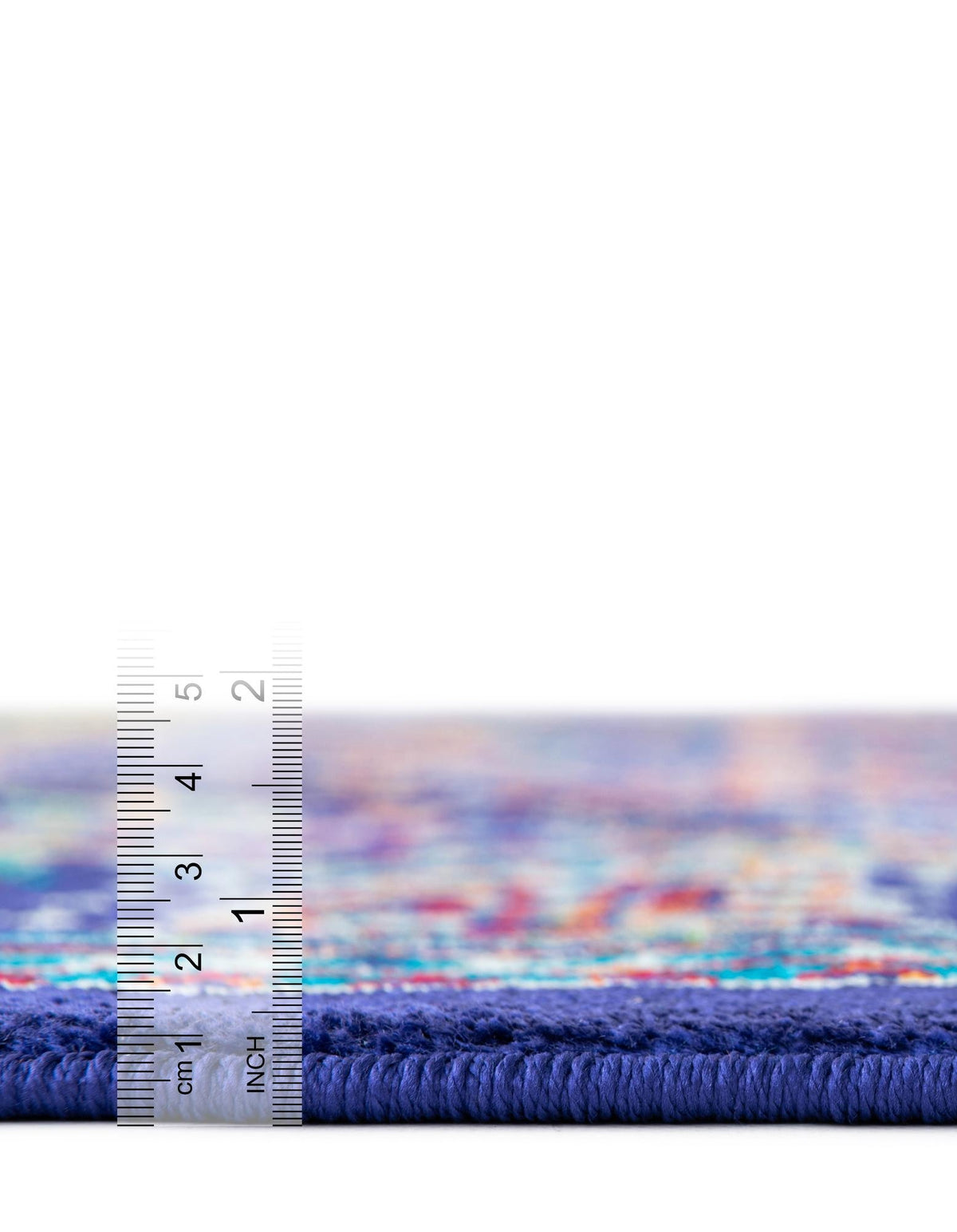 Quadratisch Teppich Calypso in Marineblau von Hadorn™ - Lifestyle Image