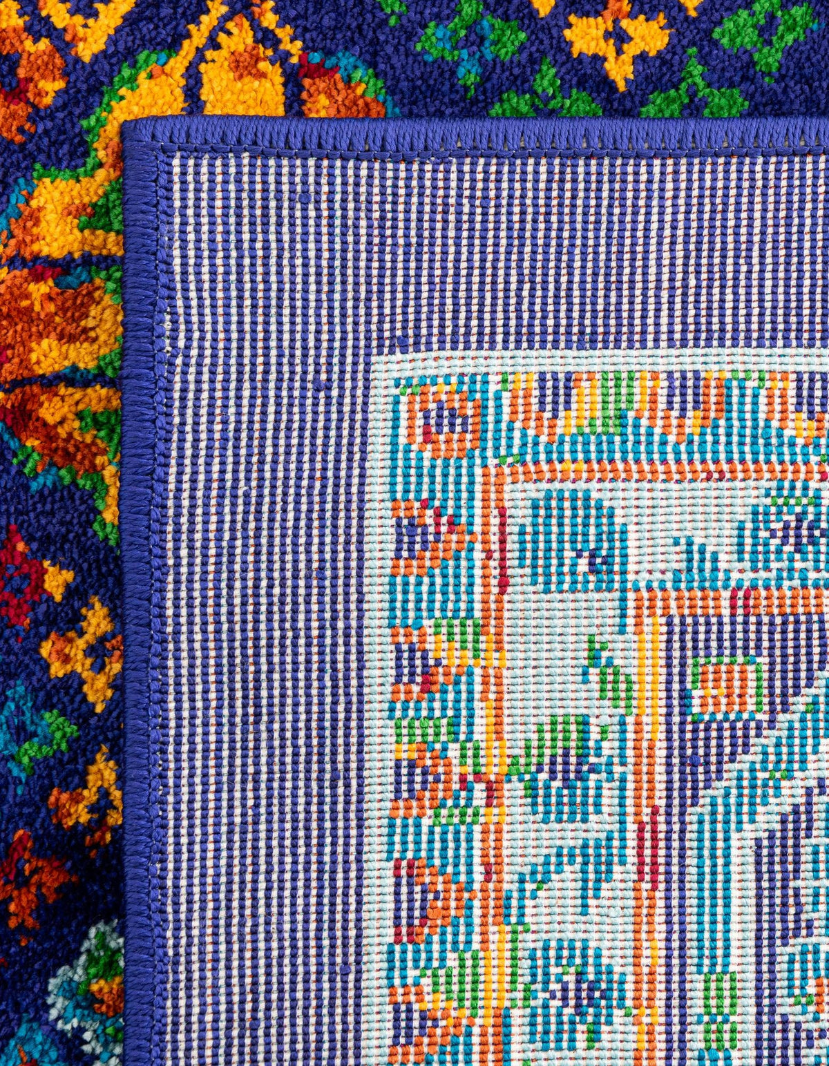 Quadratisch Teppich Calypso in Marineblau von Hadorn™ - Lifestyle Image