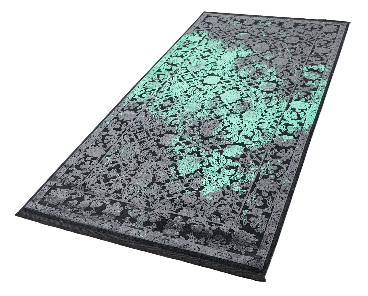 Rechteck Luxus Teppich Laax in Schwarz von Hadorn™ - Lifestyle Image