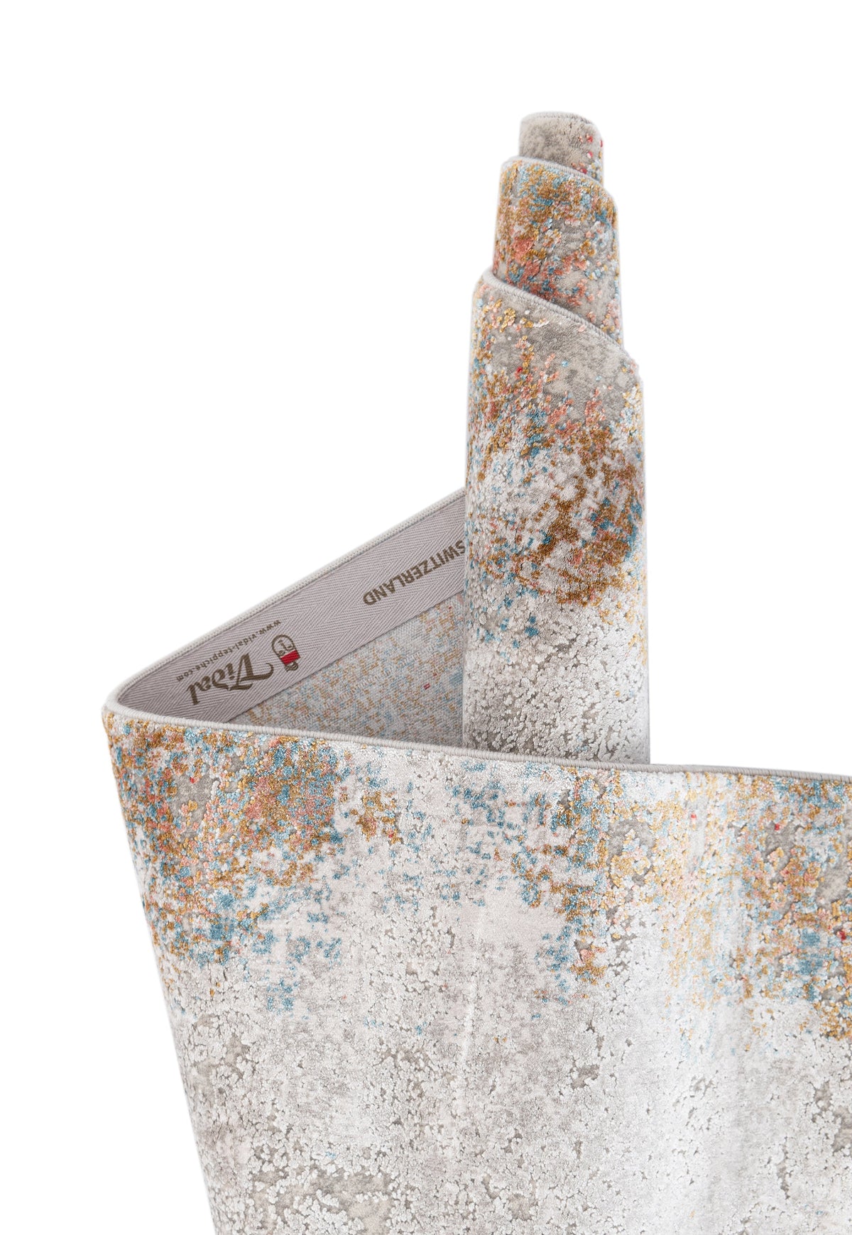 Rechteck Luxus Teppich Basel in Grau von Hadorn™ - Lifestyle Image
