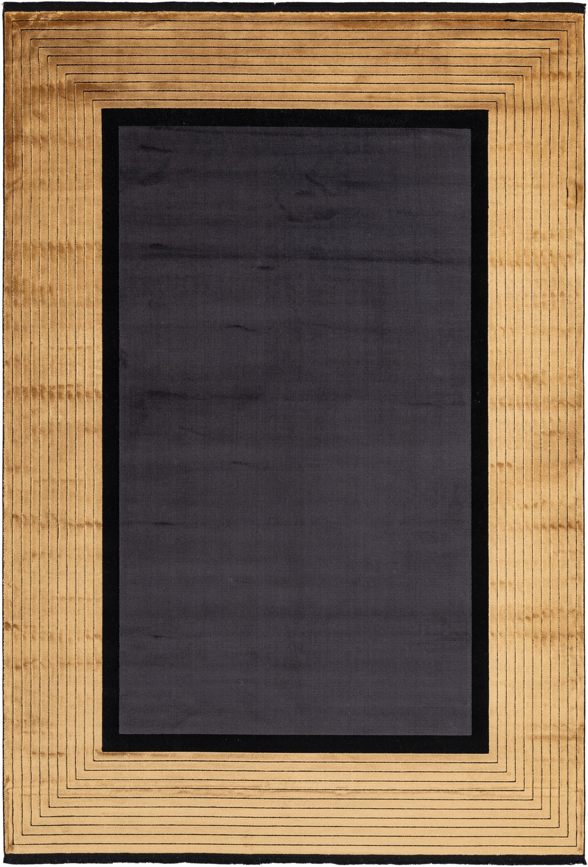 Rechteck Luxus Teppich Laax in Schwarz von Hadorn™ - Lifestyle Image