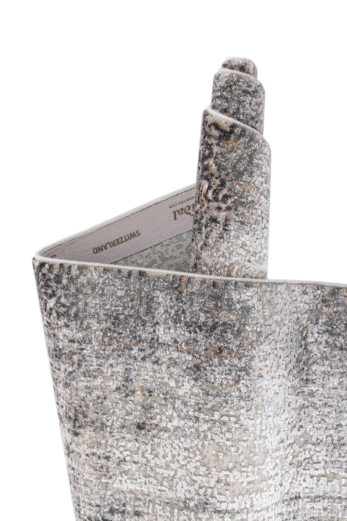 Rechteck Luxus Teppich Basel in Grau von Hadorn™ - Lifestyle Image
