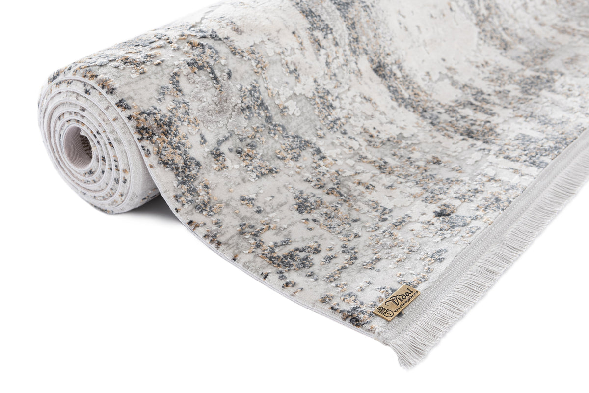 Rechteck Luxus Teppich Flims in Grau von Hadorn™ - Lifestyle Image