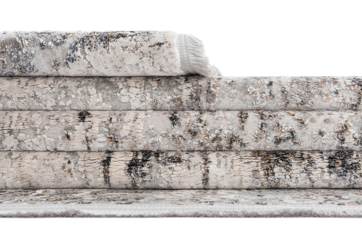 Rechteck Luxus Teppich Flims in Grau von Hadorn™ - Lifestyle Image
