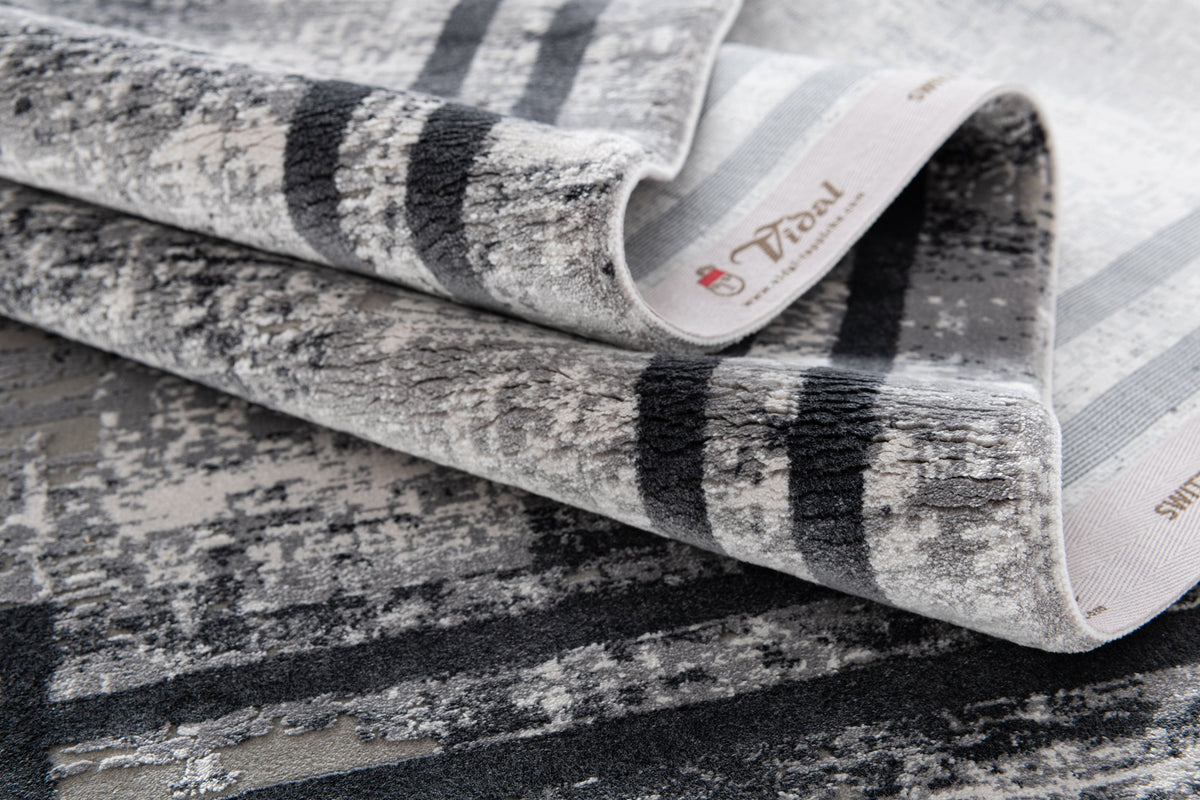 Rechteck Luxus Teppich Flims in Grau von Hadorn™ - Lifestyle Image