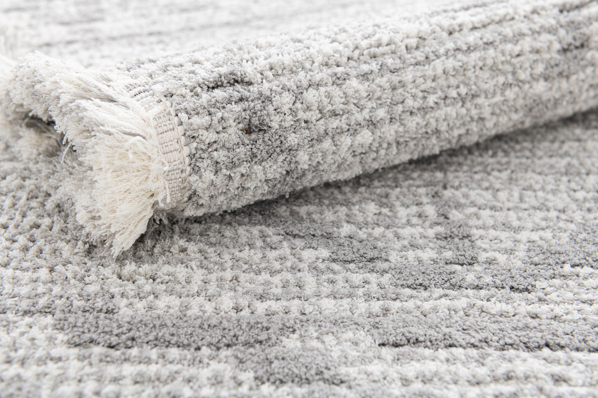 Rechteck Teppich St. Gallen Folklore in Grau von Hadorn™ - Lifestyle Image