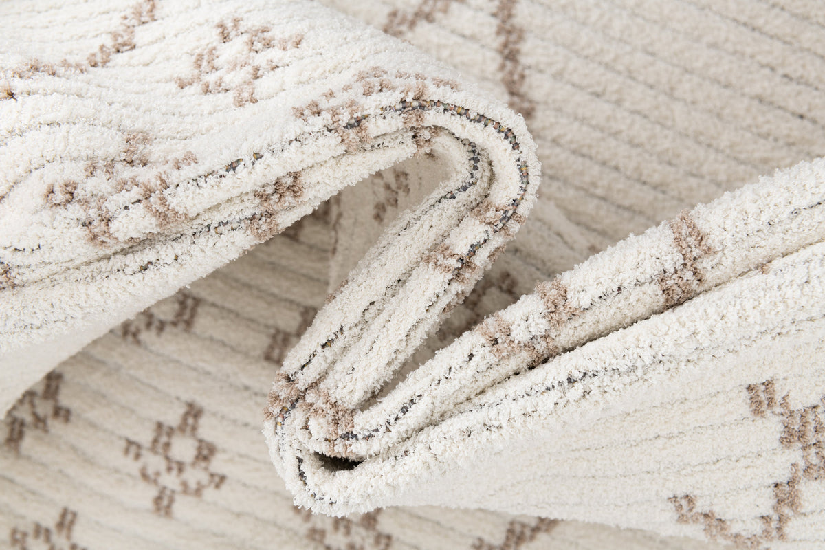 Rechteck Teppich St. Gallen Folklore in Weiss von Hadorn™ - Lifestyle Image