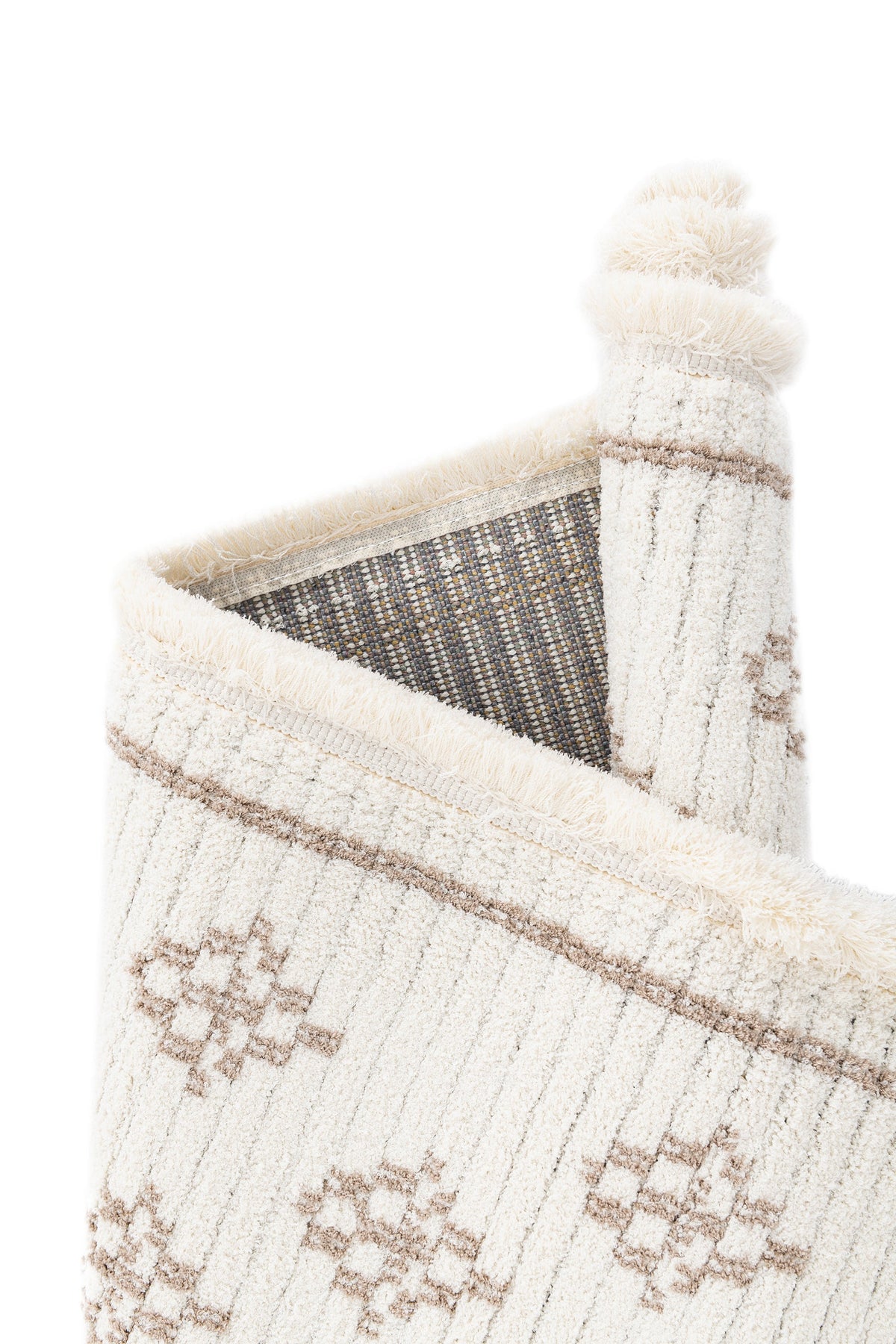 Rechteck Teppich St. Gallen Folklore in Weiss von Hadorn™ - Lifestyle Image