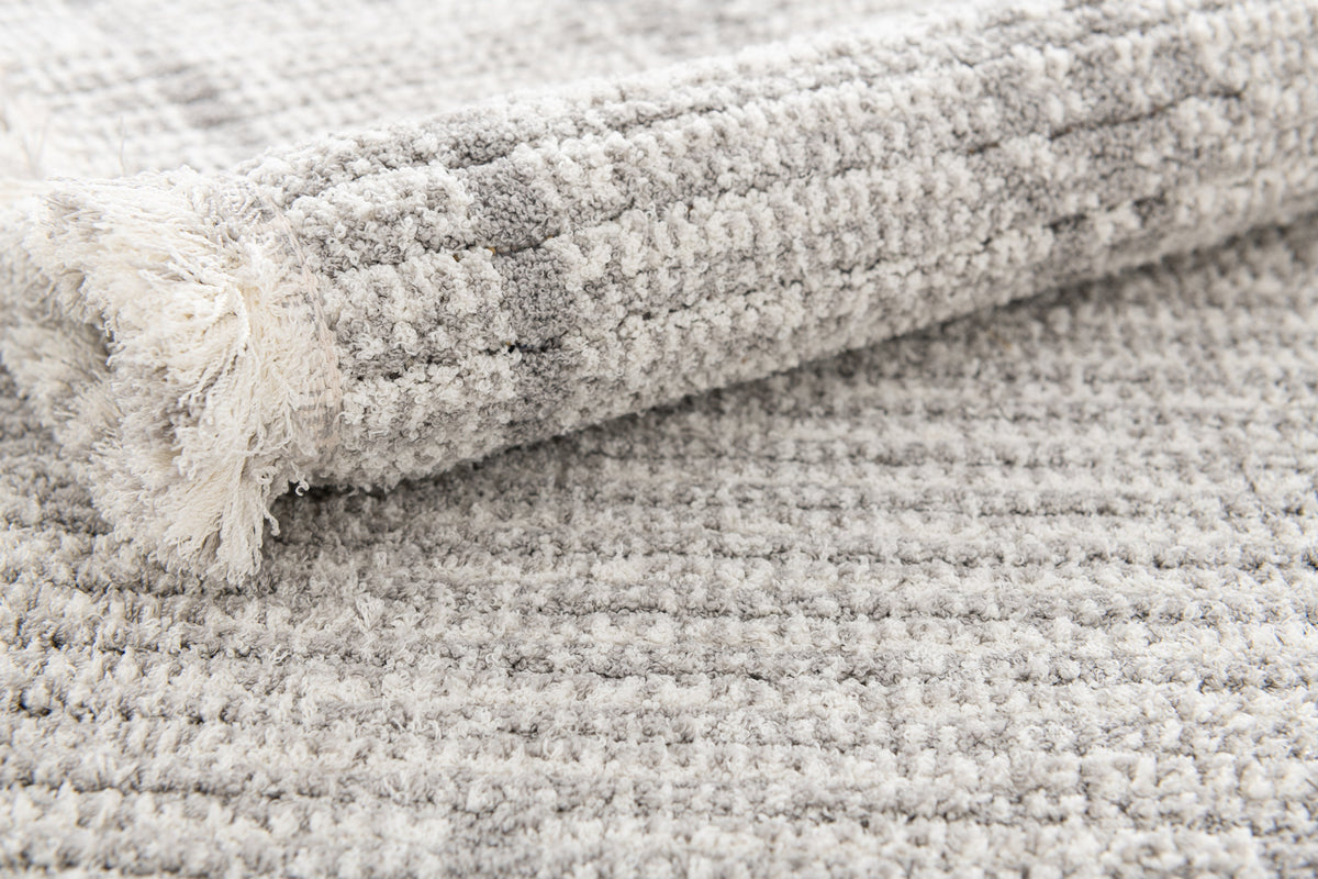 Rechteck Teppich St. Gallen Folklore in Grau von Hadorn™ - Lifestyle Image