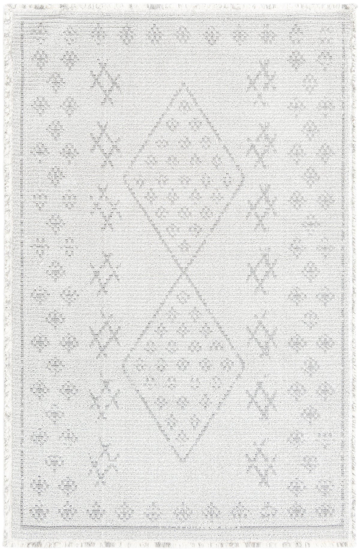 Rechteck Teppich St. Gallen Folklore in Grau von Hadorn™ - Lifestyle Image