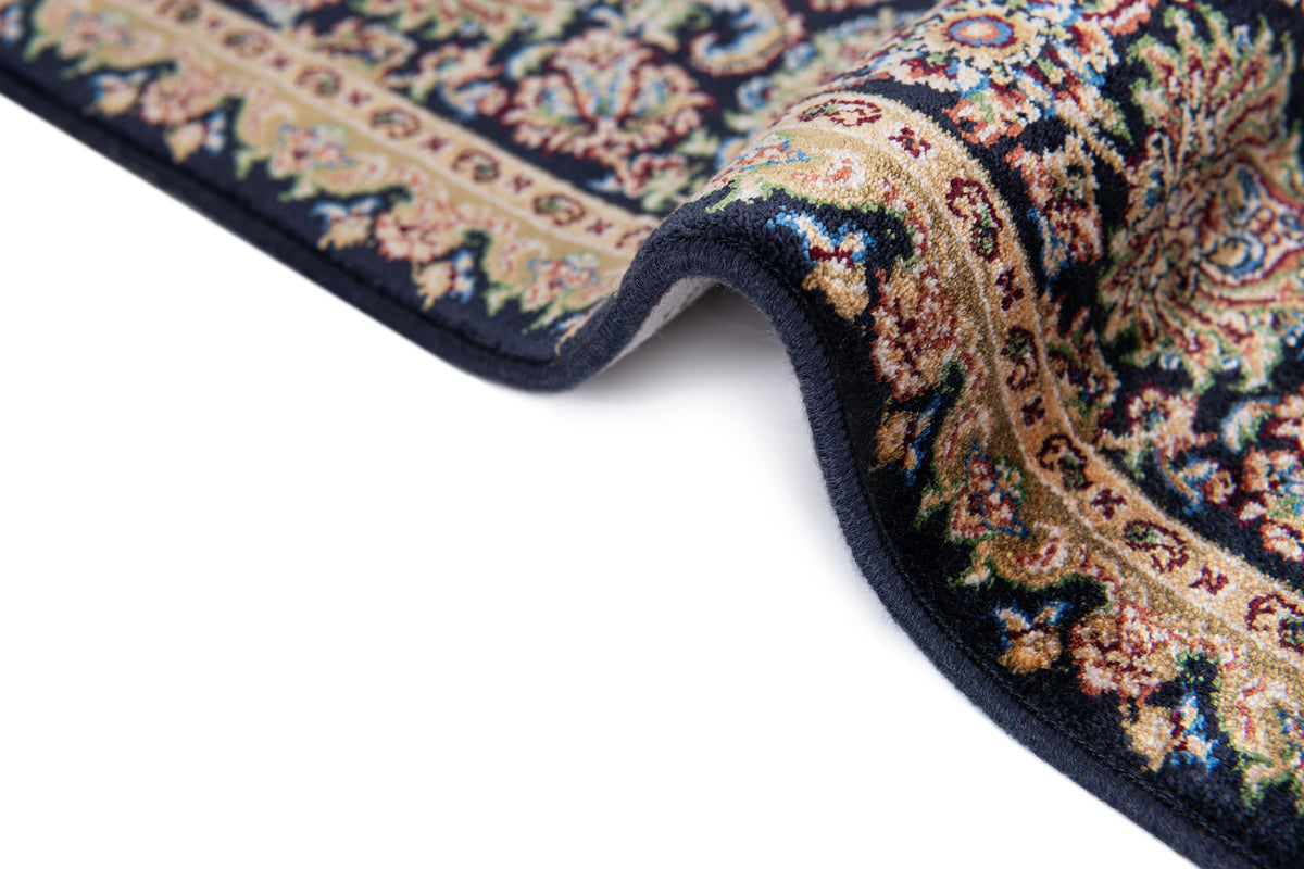 Läufer Luxus Teppich Glarus in Dunkelblau von Hadorn™ - Lifestyle Image