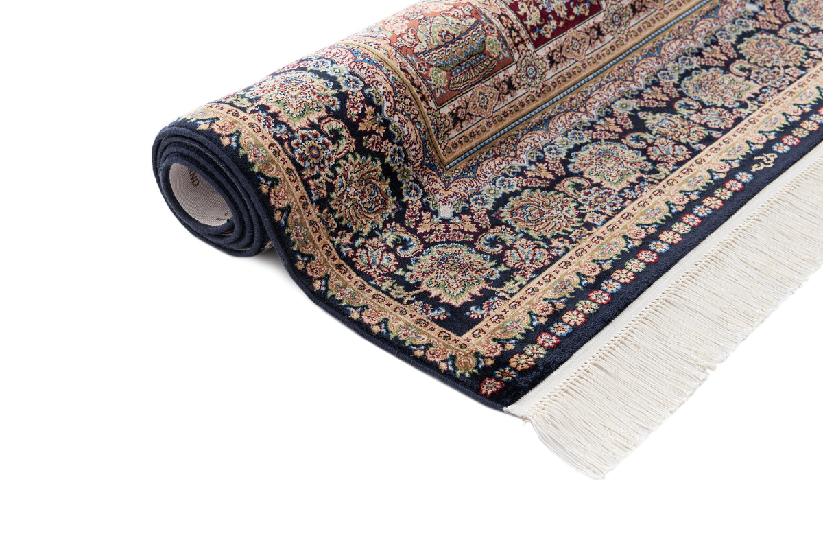 Läufer Luxus Teppich Glarus in Dunkelblau von Hadorn™ - Lifestyle Image
