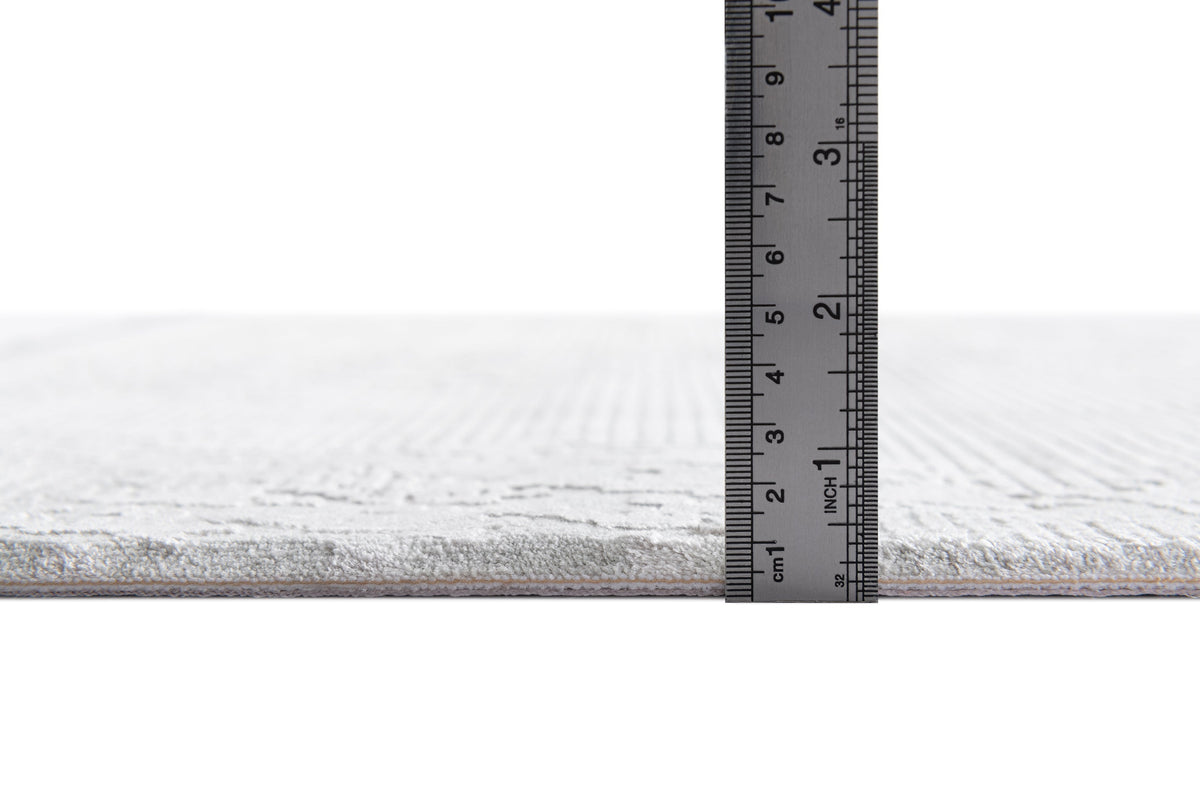 Rechteck Luxus Teppich Chiasso in Grau von Hadorn™ - Lifestyle Image