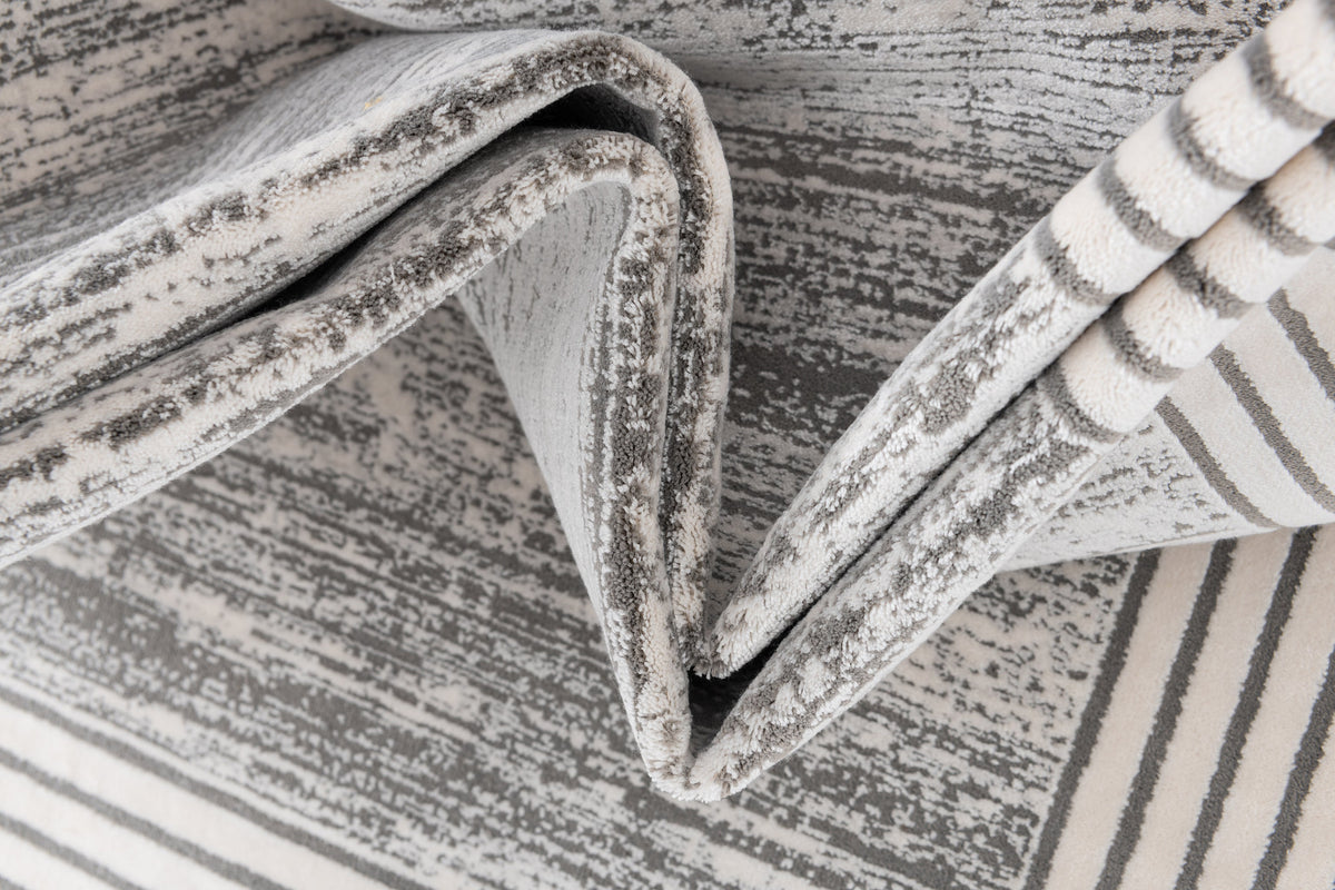 Rechteck Luxus Teppich Zurich in Grau von Hadorn™ - Lifestyle Image
