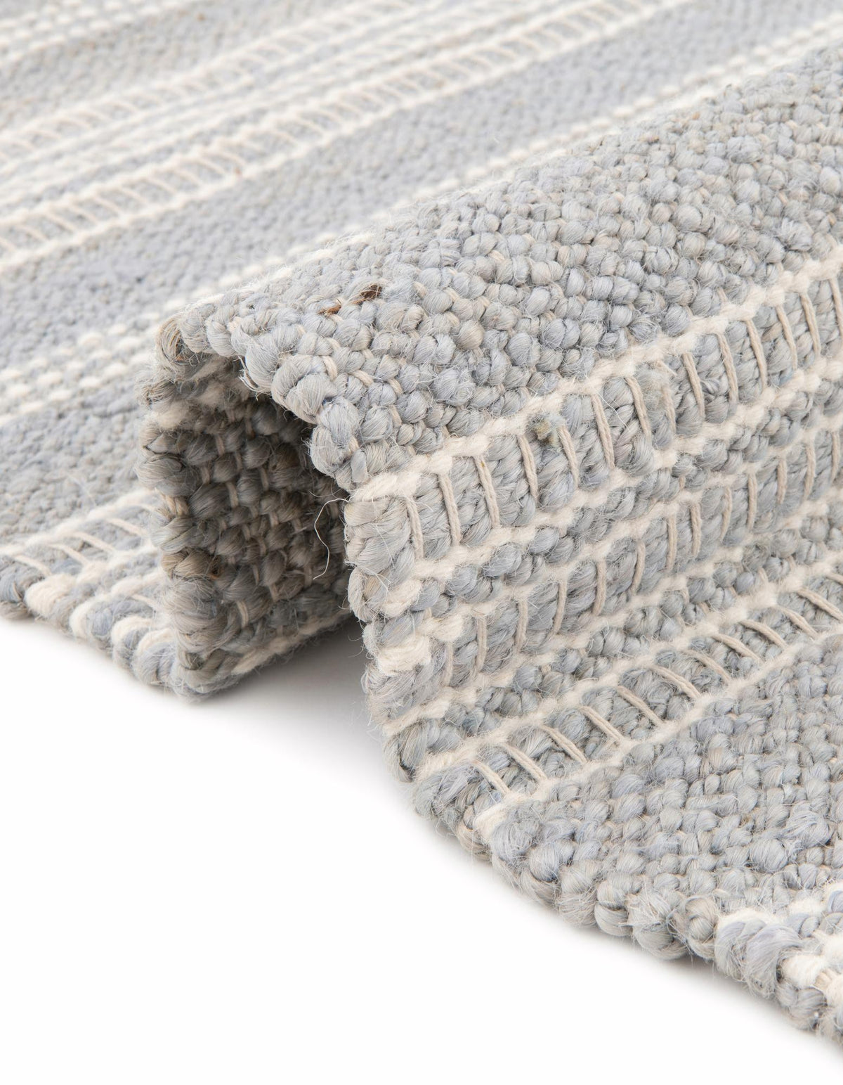 Läufer Handgeflochten Teppich Lariat in Grau von Hadorn™ - Lifestyle Image