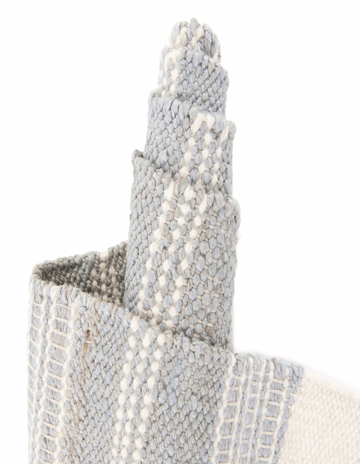 Läufer Handgeflochten Teppich Lariat in Grau von Hadorn™ - Lifestyle Image