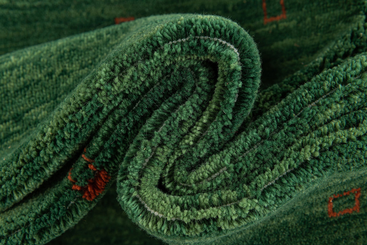 Rechteck Teppich Emmen in Grün von Hadorn™ - Lifestyle Image