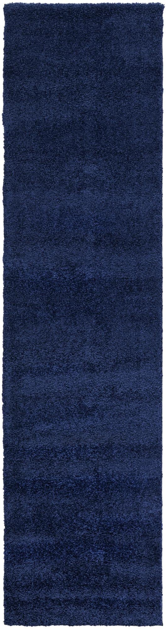Läufer Teppich Solid Frieze in Marineblau von Hadorn™ - Lifestyle Image