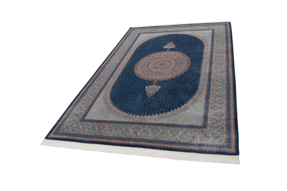 Rechteck Teppich Kalopsia Malaquita in Blau von Hadorn™ - Lifestyle Image