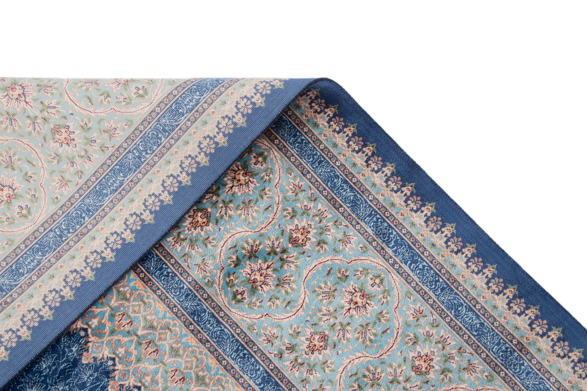 Läufer Teppich Kalopsia Malaquita in Blau von Hadorn™ - Lifestyle Image