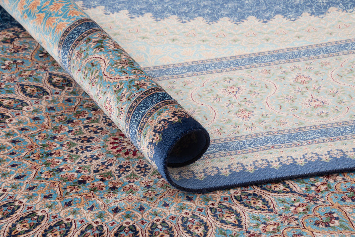 Läufer Teppich Kalopsia Malaquita in Blau von Hadorn™ - Lifestyle Image