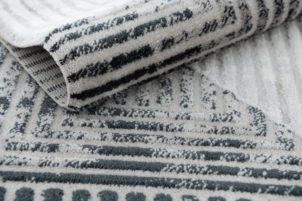 Rechteck Teppich Davos Grecian in Grau von Hadorn™ - Lifestyle Image