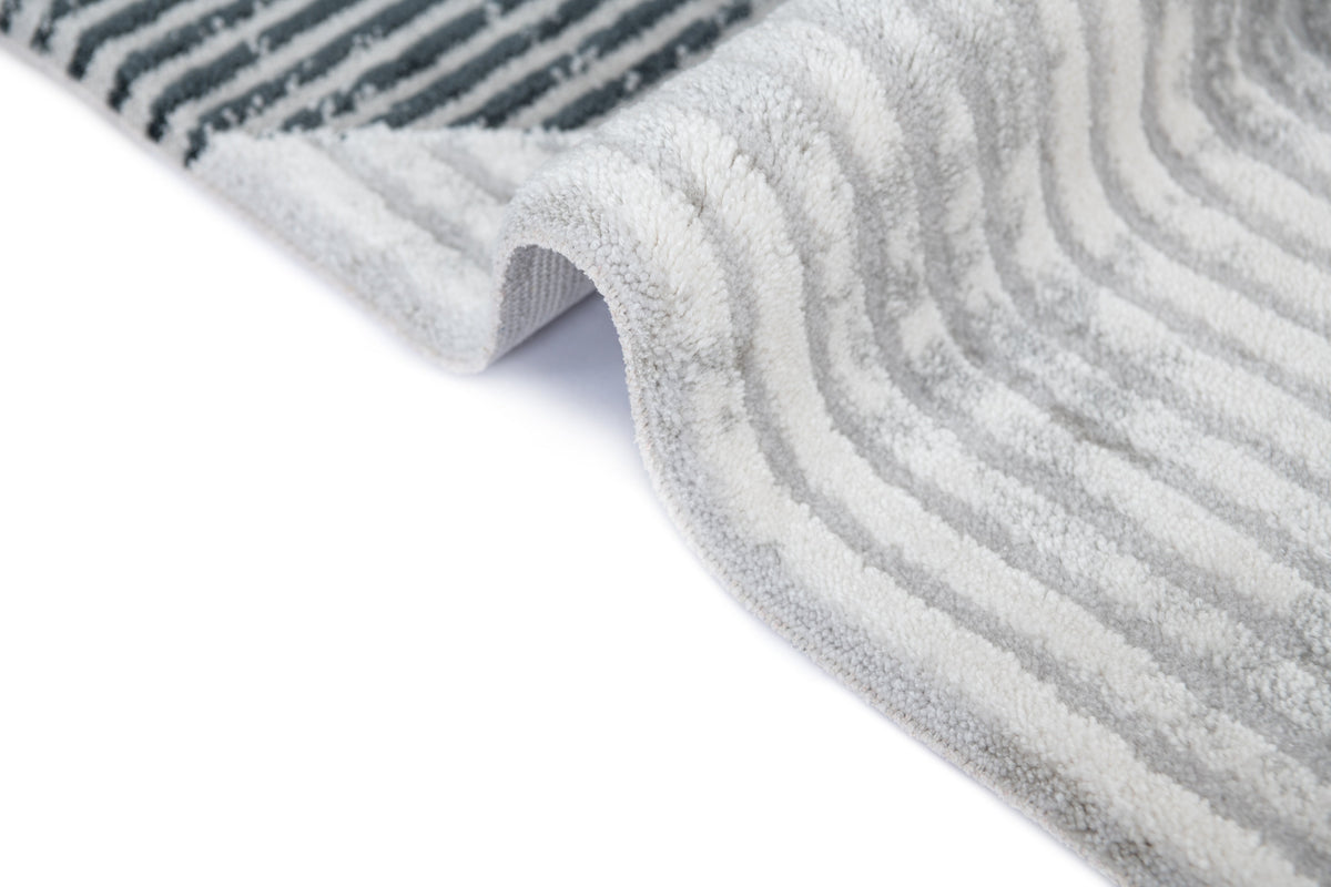 Rechteck Teppich Davos Grecian in Grau von Hadorn™ - Lifestyle Image