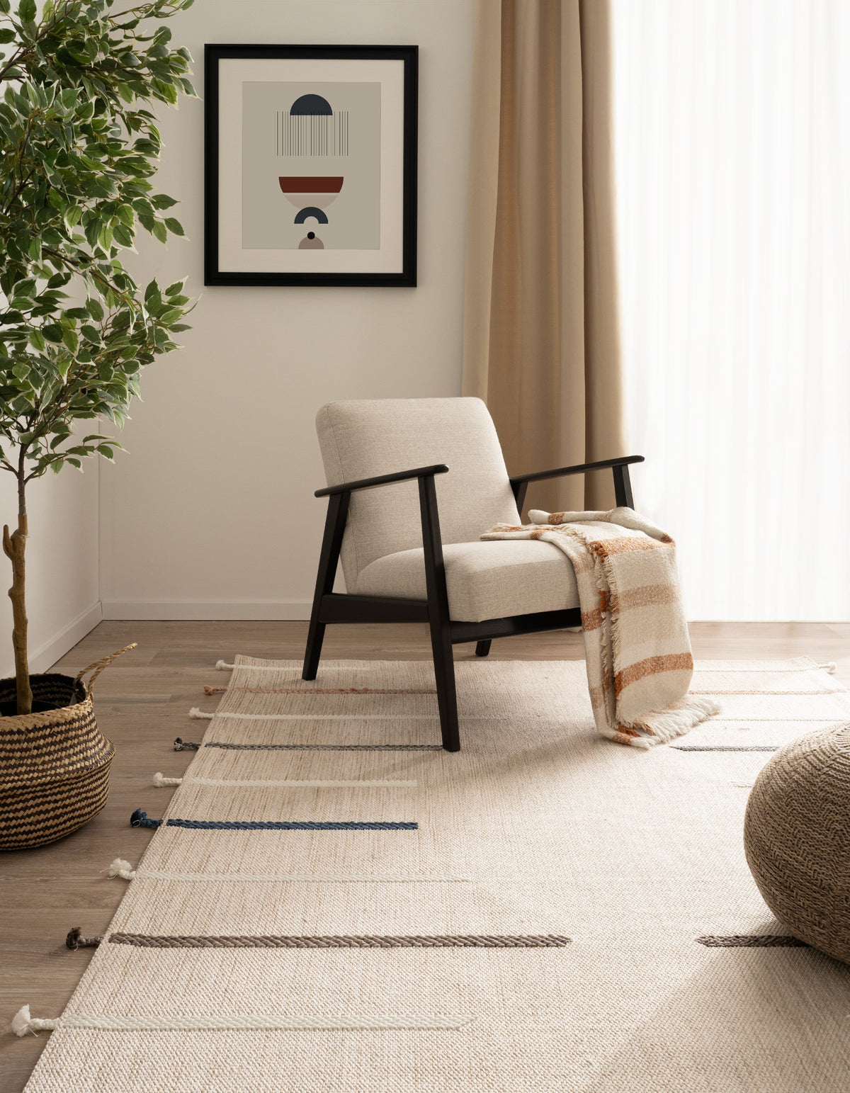 Läufer Teppich Juniper Lyn in Elfenbein von Hadorn™ - Lifestyle Image