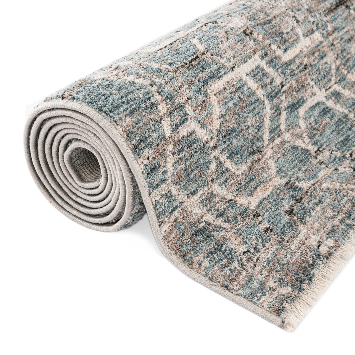 Rechteck Teppich Zora Modern in Blau von Hadorn™ - Lifestyle Image
