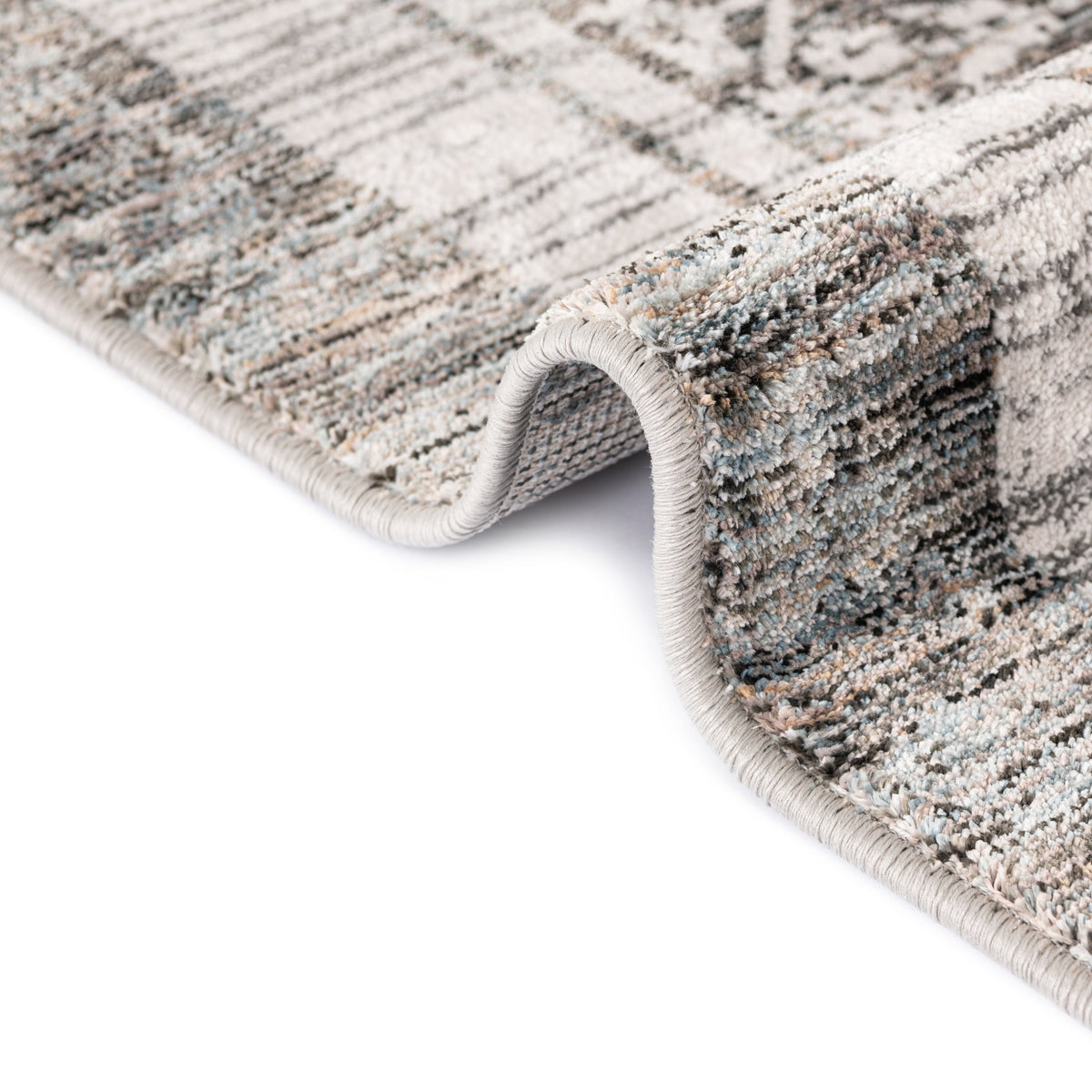 Läufer Teppich Zora Mosaic in Grau von Hadorn™ - Lifestyle Image