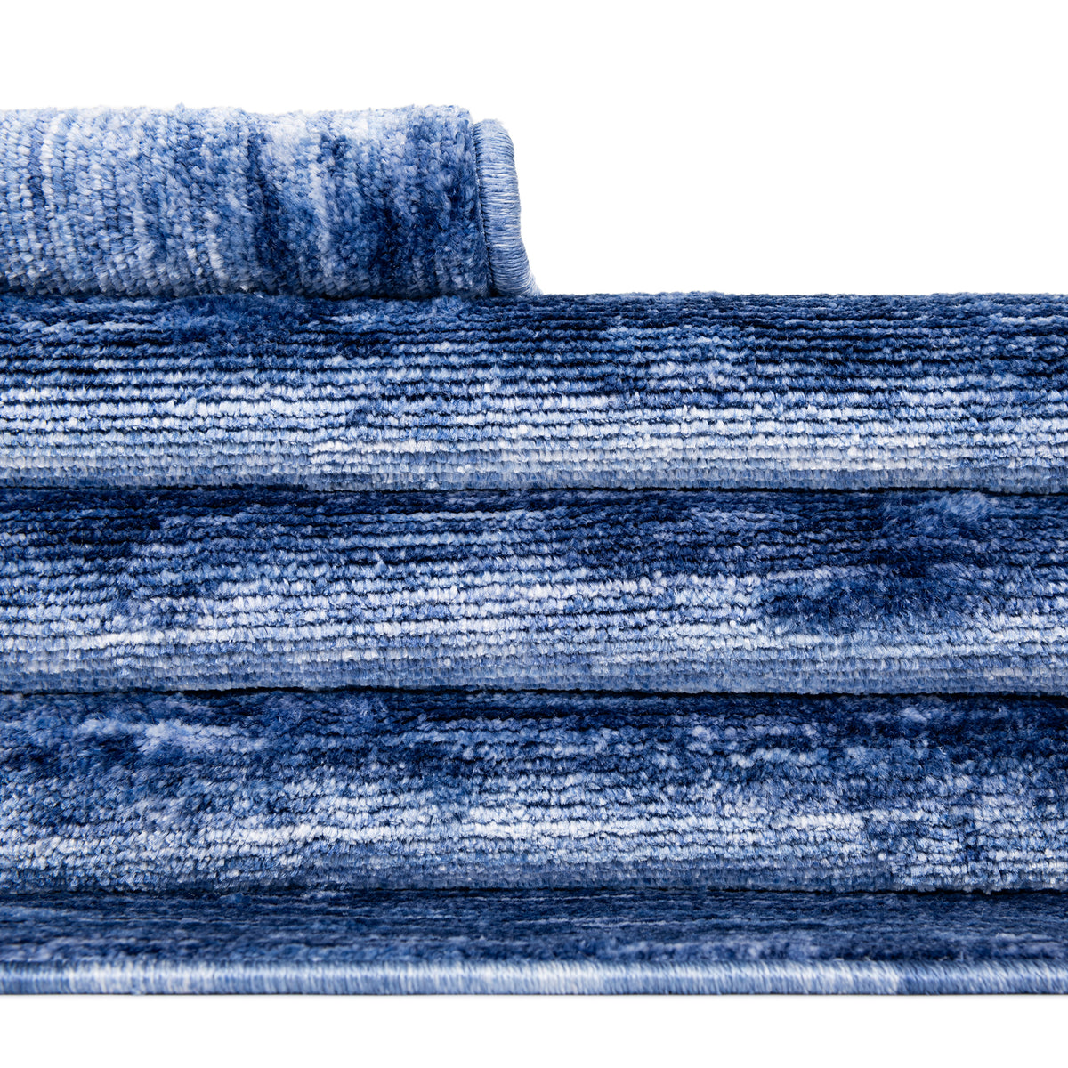 Oval Teppich Gabbeh Design in Blau von Hadorn™ - Lifestyle Image