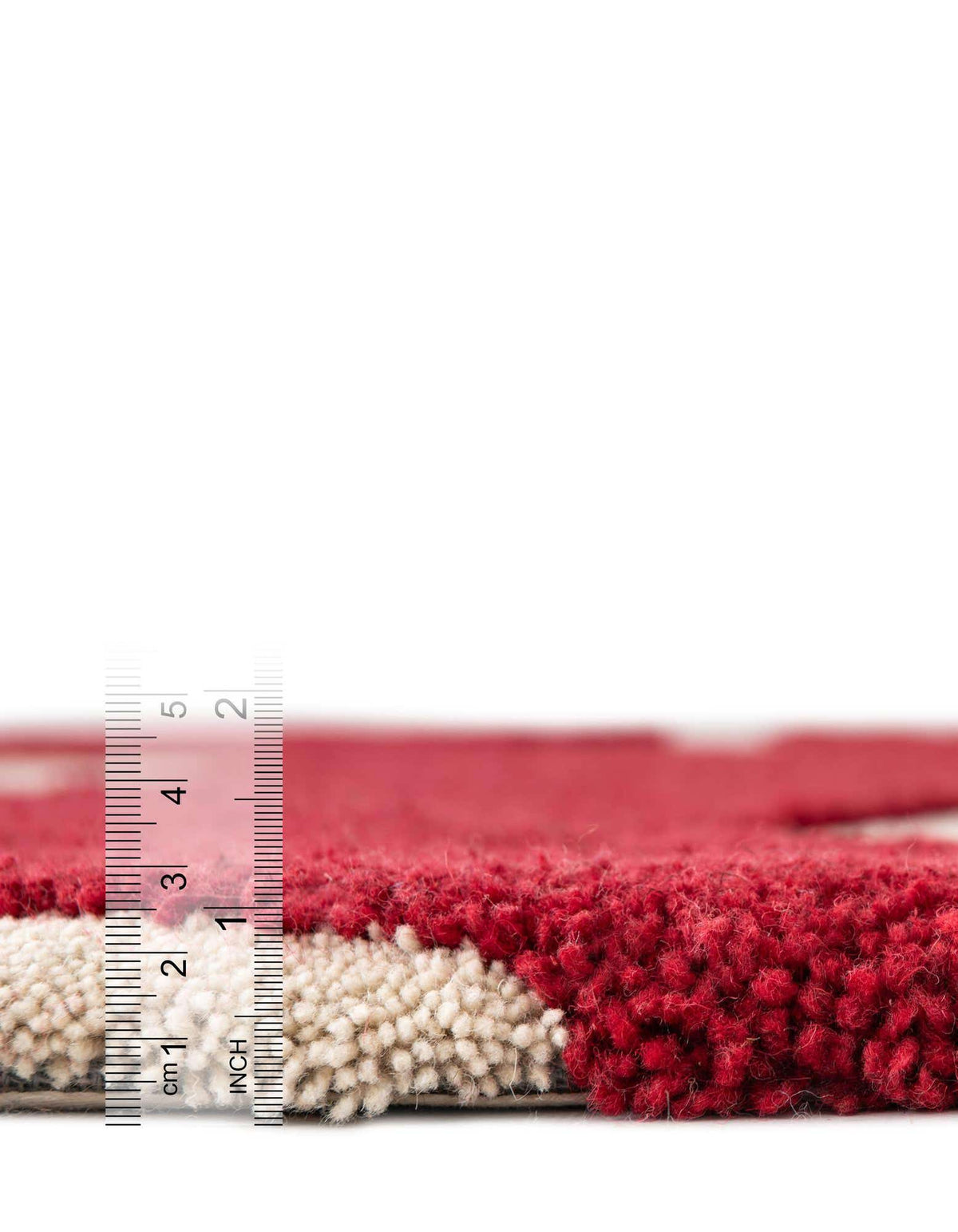 Läufer Teppich AI Handgetuftet in Rot und Elfenbein von Hadorn™ - Lifestyle Image
