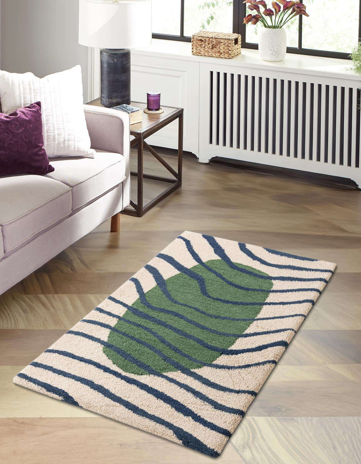 Rechteck Teppich AI Handgetuftet in Mehrfarbig von Hadorn™ - Lifestyle Image