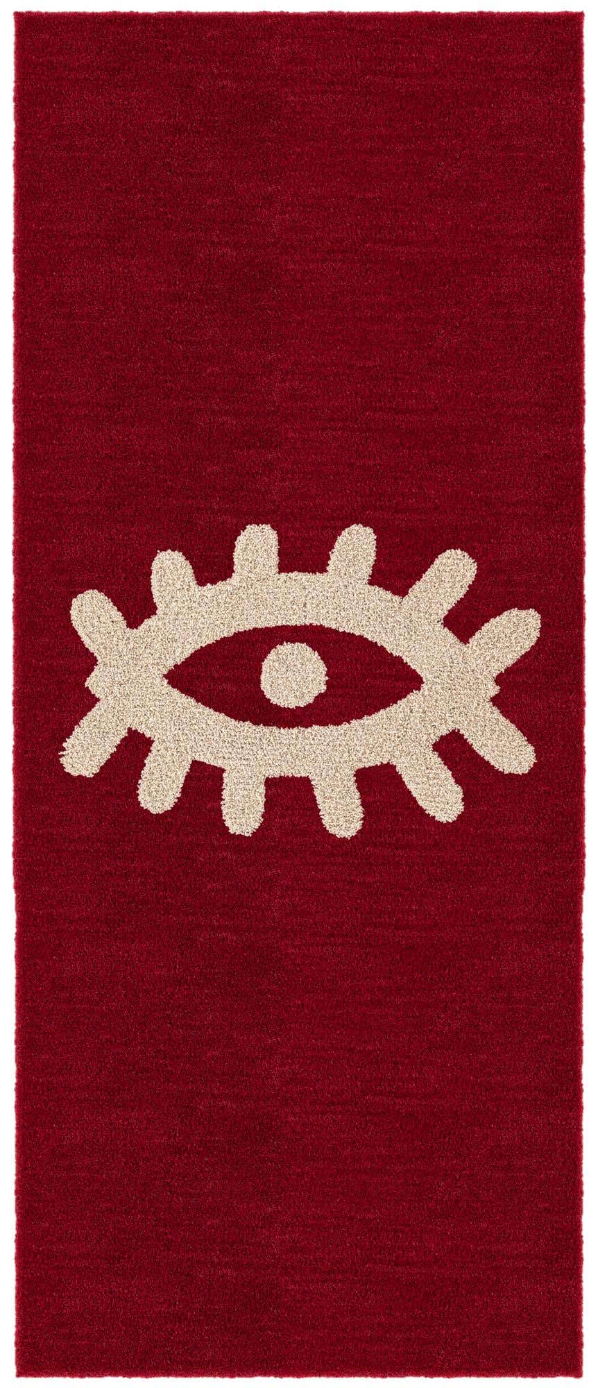 Läufer Teppich AI Handgetuftet in Rot von Hadorn™ - Lifestyle Image