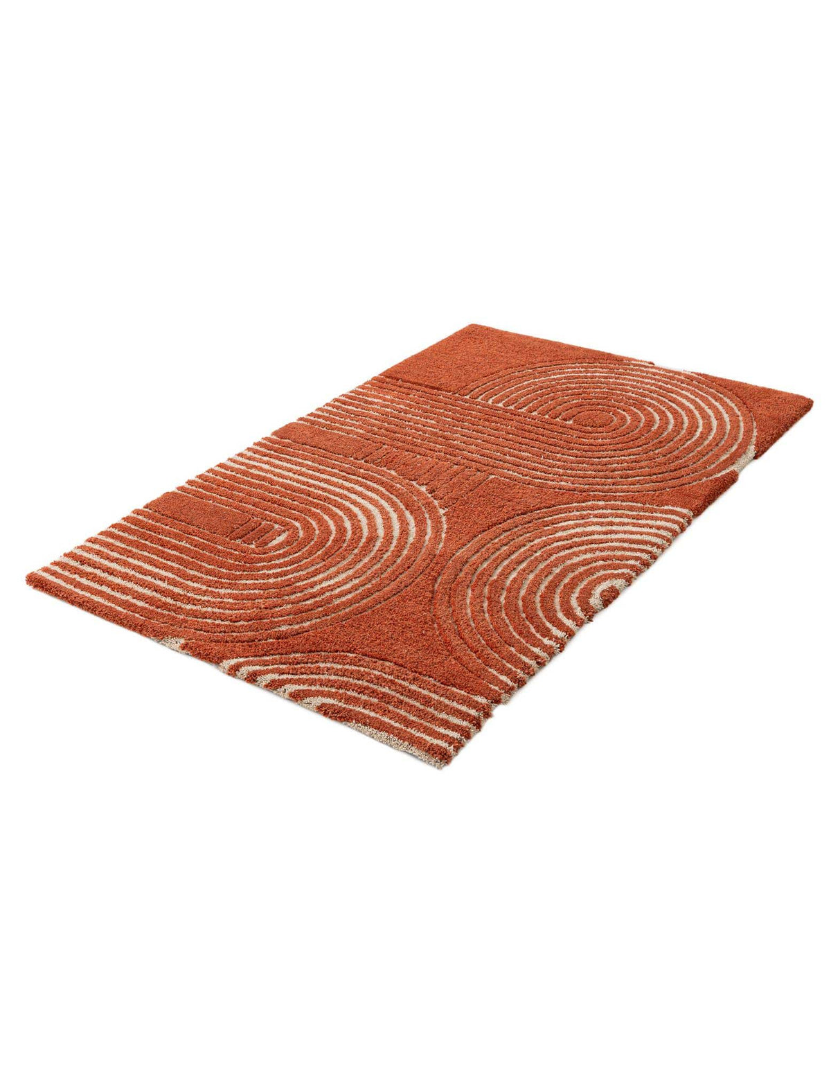 Rechteck Teppich AI Handgetuftet in Orange von Hadorn™ - Lifestyle Image