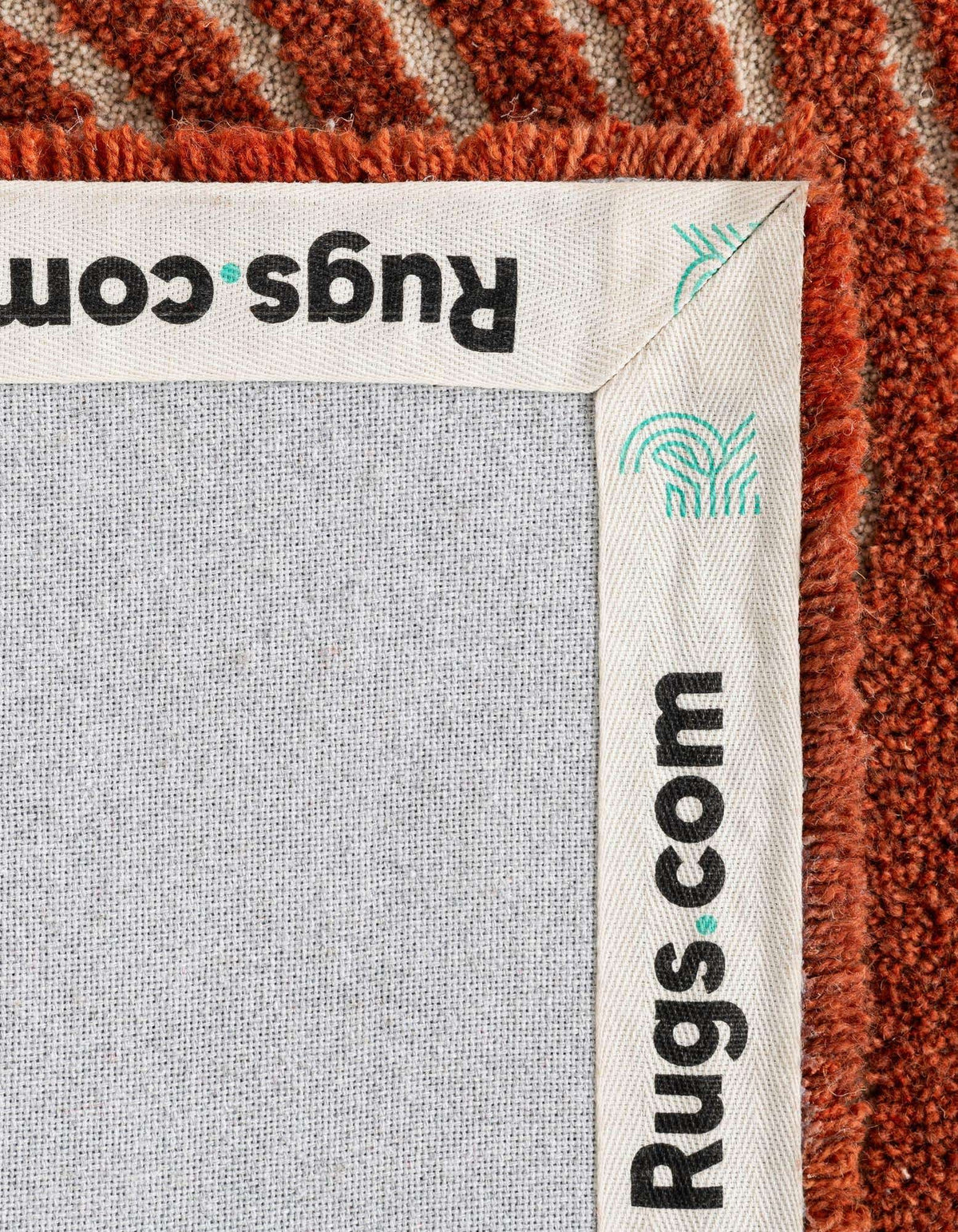 Quadratisch Teppich AI Handgetuftet in Orange von Hadorn™ - Lifestyle Image