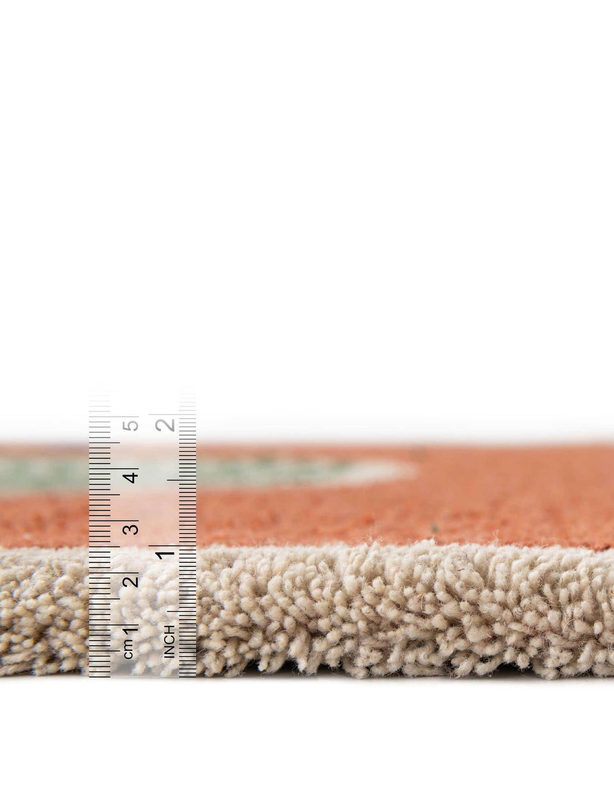 Quadratisch Teppich AI Handgetuftet in Orange von Hadorn™ - Lifestyle Image
