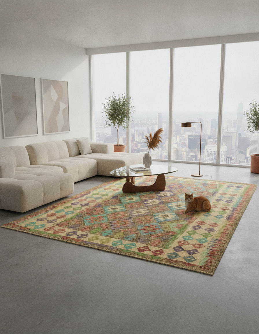 183 x 122 Kilim Maymana