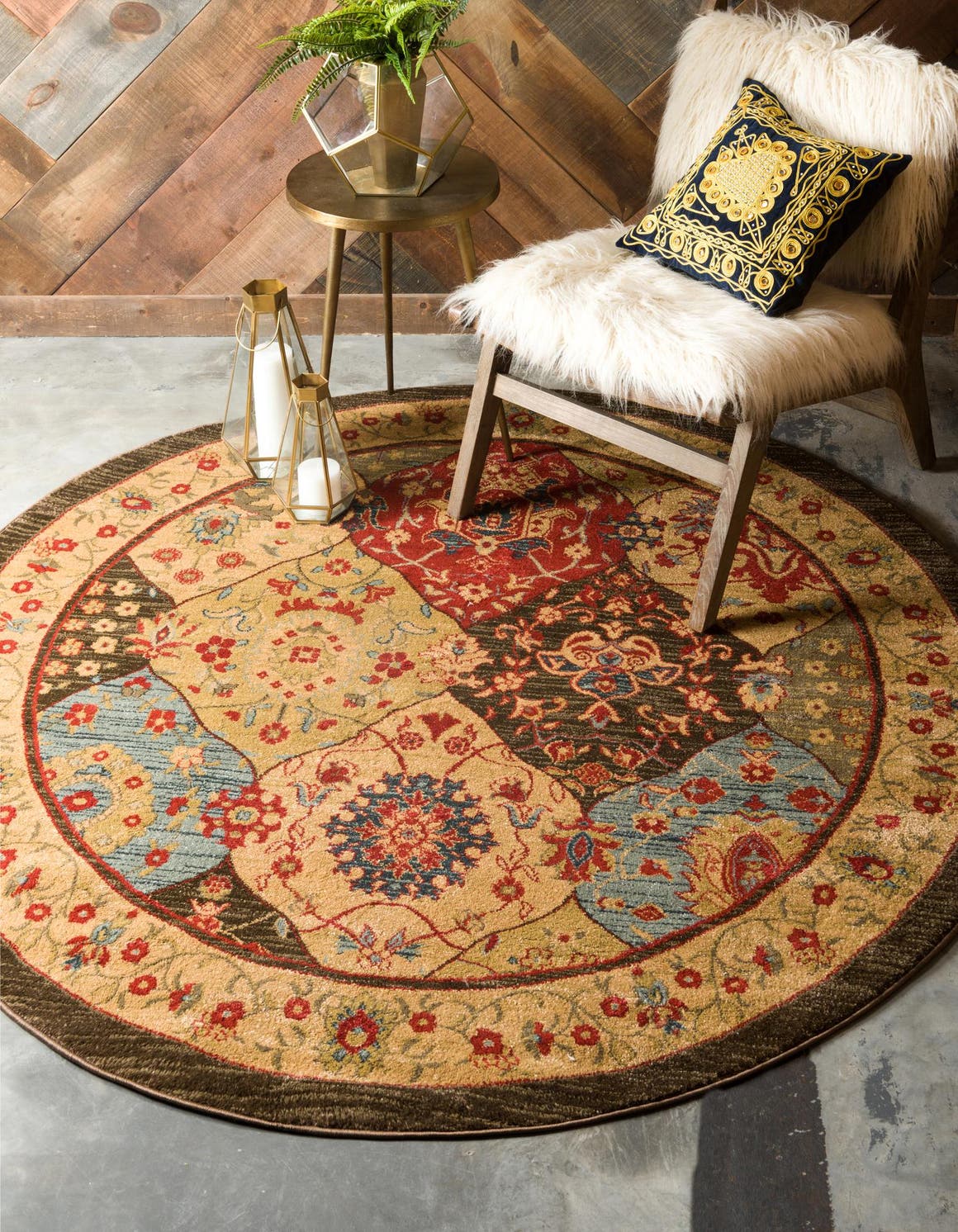 Rund Teppich Kensington in Mehrfarbig von Hadorn™ - Lifestyle Image