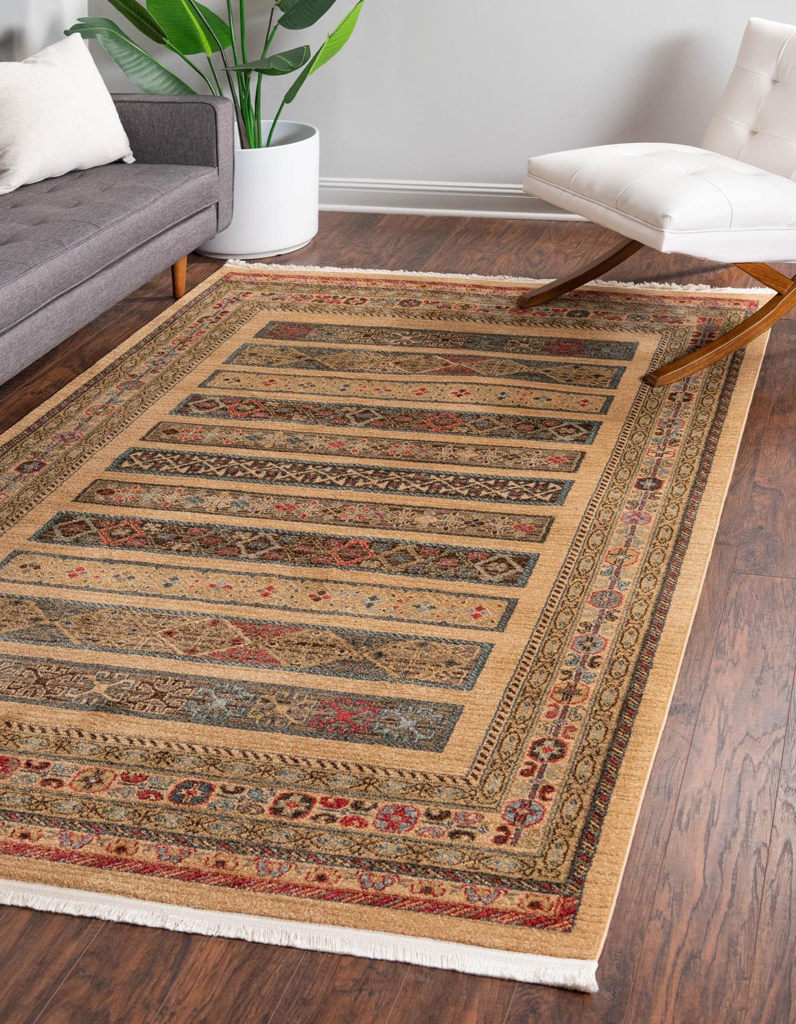 Rechteck Teppich Kashkuli Gabbeh in Tan von Hadorn™ - Lifestyle Image
