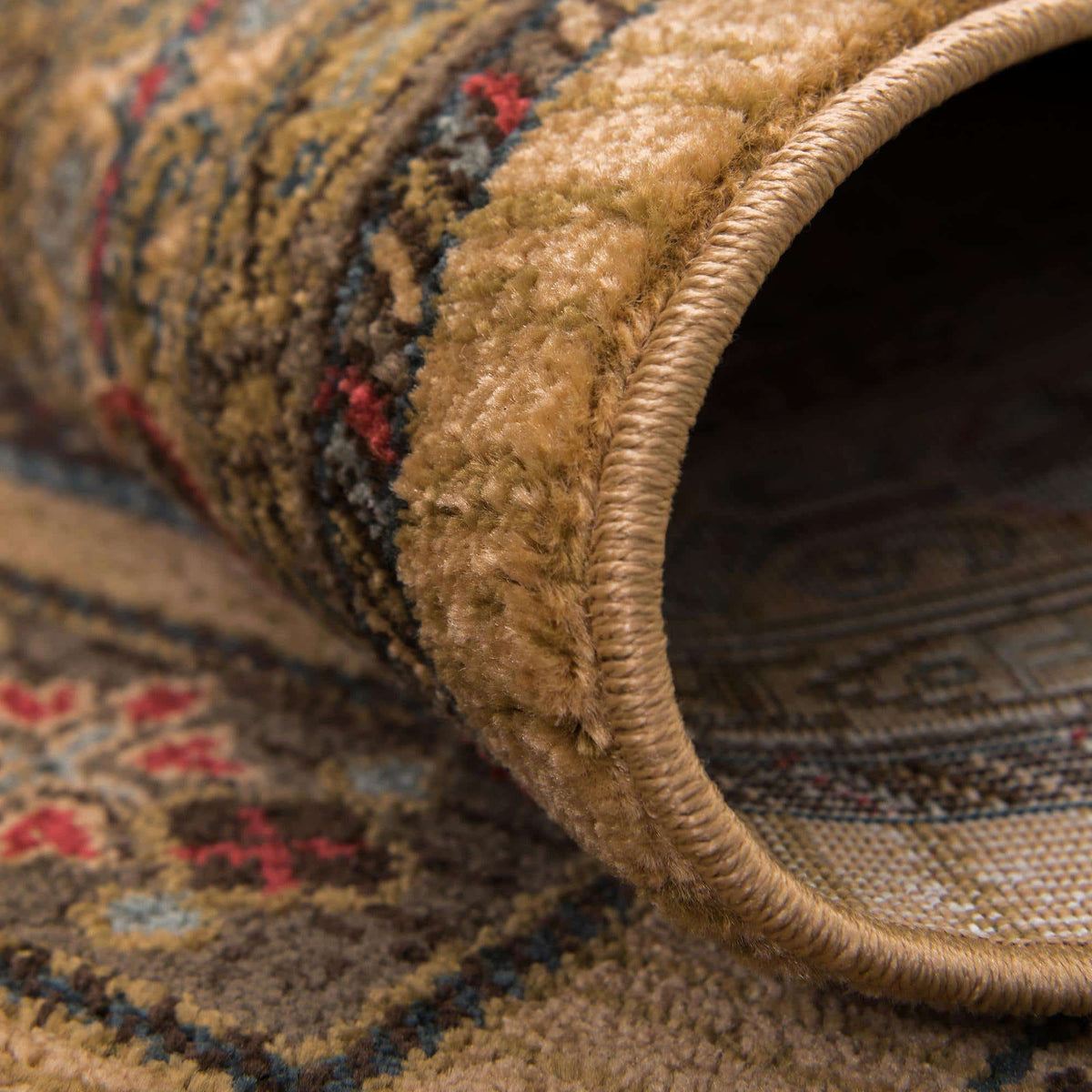 Rechteck Teppich Kashkuli Gabbeh in Tan von Hadorn™ - Lifestyle Image