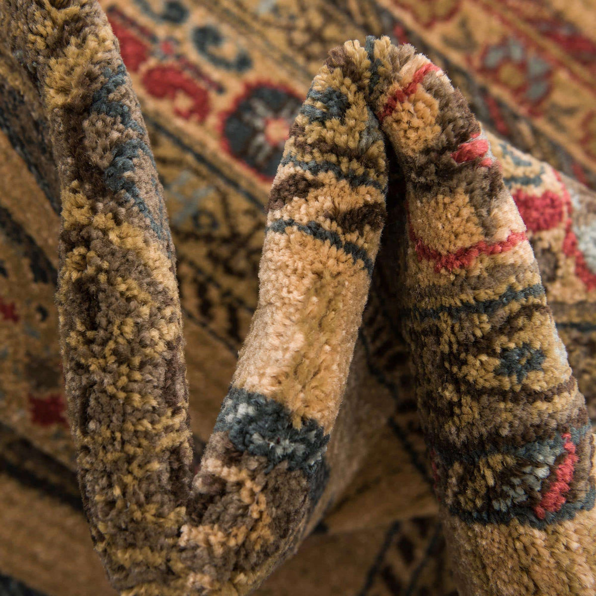 Rechteck Teppich Kashkuli Gabbeh in Tan von Hadorn™ - Lifestyle Image