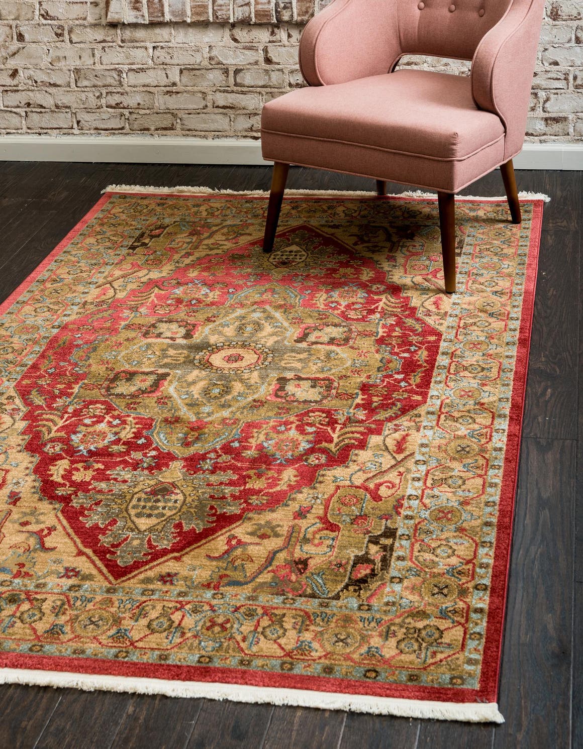 Rechteck Teppich Serapi in Rot von Hadorn™ - Lifestyle Image