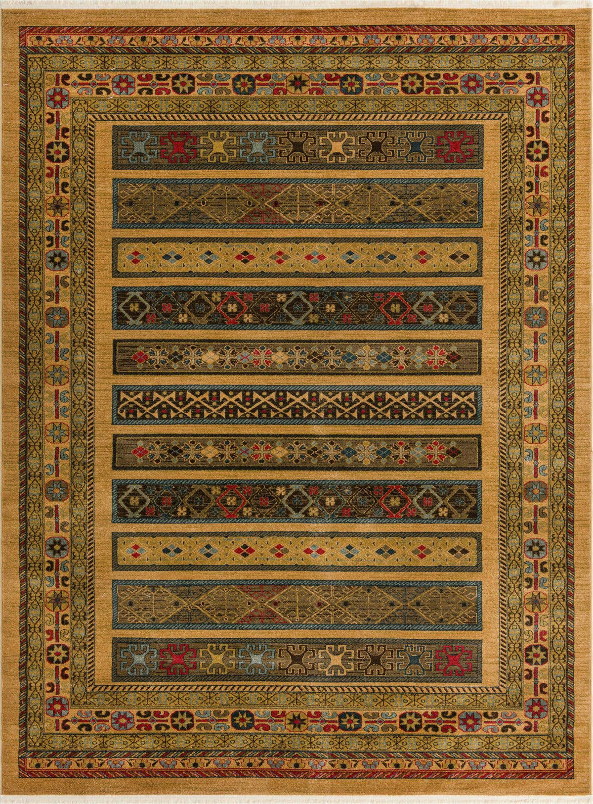 Rechteck Teppich Kashkuli Gabbeh in Tan von Hadorn™ - Lifestyle Image