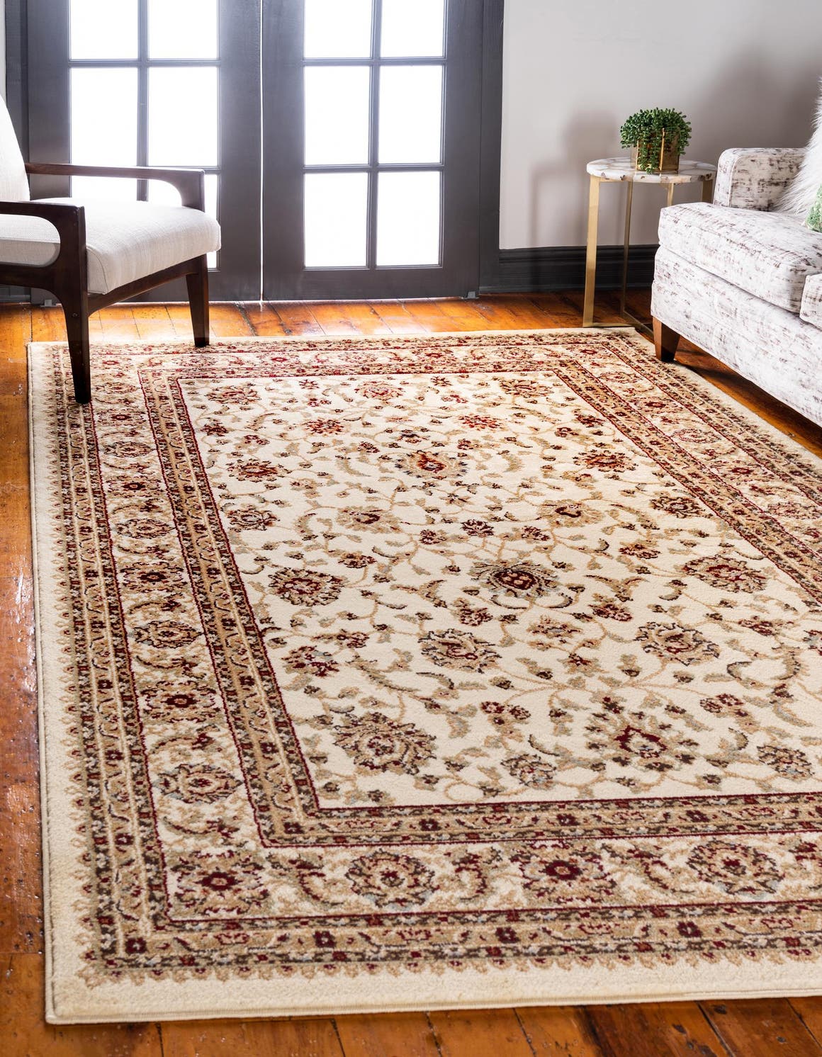 Rechteck Teppich Classic Agra in Creme von Hadorn™ - Lifestyle Image